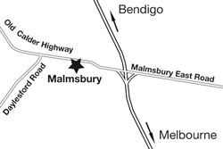 Malsmbury - Tin Shed Arts map